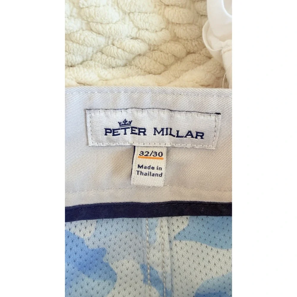 Peter Millar Men's 32x30 5 Pocket Performance Pants Gray Stretch Casual Golf